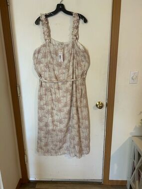 NWT Studio B by Bobeau Size XL Back Button  Shift PalmTree Dress Beach
Cruise